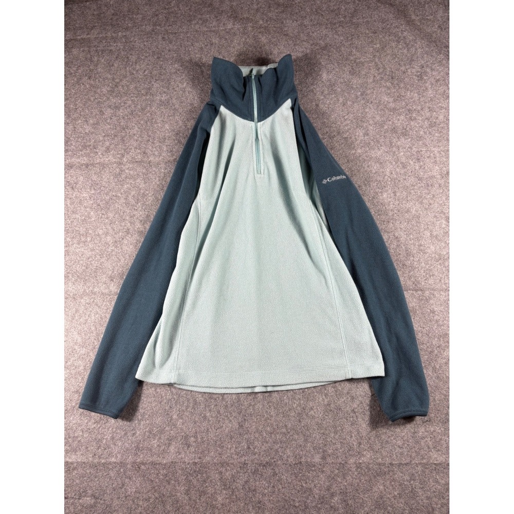 Columbia Sportswear Women's Fleece Pullover Quarter Zip Light‎ Blue Gray XS